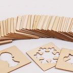 100Pcs Baby Wooden Drawing Toys Painting Stencil Templates Coloring Board Children Creative Doodles Early Learning Education Toy - SJB-DIAMOND ELITES