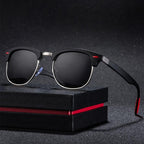 Popular Retro New Polarized Men's Sunglasses UV400 Square Half Metal Frame  Ladies Sunglasses Brand Design Glasses Driving Sunglasses - SJB-DIAMOND ELITES