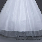 Plus size Vestidos De Novia Real Photo Red pure White Lace O-neck Sequins Wedding Dresses Cheap Princess Bride Gowns Frock HS587