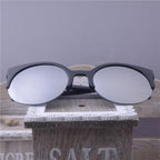 New Luxury Modern Fashion Retro Designer Super Round Circle Glasses  With Cat Eye Women's Sunglasses With UV400 Protection - SJB-DIAMOND ELITES