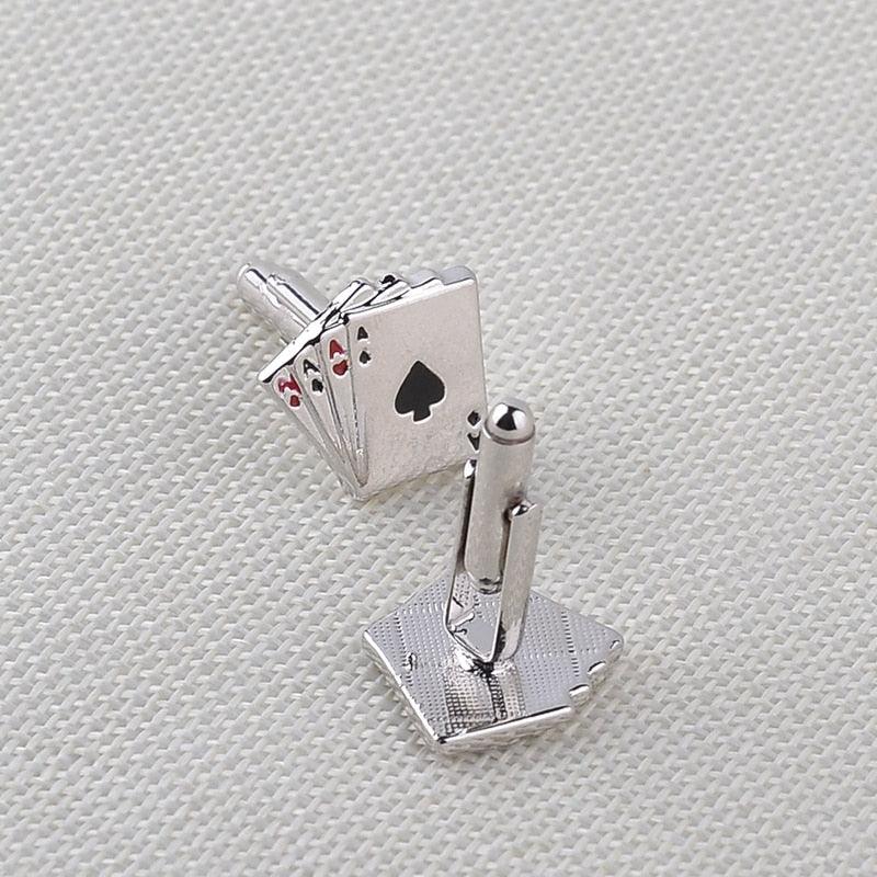 Retro Playing Cards Tie Clip Vintage Elegant Tie Clip Man Clips Unique Business Cufflinks Wedding Tie Clips For Anniversary Business Meeting And Daily Life Stevvex