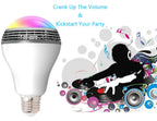 New  E27 Bluetooth 4.0 Wireless BulbSpeakers Smart RGB LED Audio Speaker Light Bulb Lamp For All phone 110V - 220V Speakers
