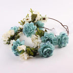 Modern Flower Headband Newborn  Matching Flower Crown for Mother Kids  Hair Band Accessories
