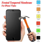 Frosted Matte Glass On iPhone 5 5s 5c SE X XS Max XR Tempered Glass 9H Hardness iPhone 6 6s 7 8 Plus Protective Glass Cover Case Tempered Glass Film Case-Friendly HD Clear Glass Protector for iPhone