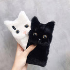 3D Cartoon Doll Protective Case Cute Girls Women Furry Plush Case For Iphone 13 12 11 Pro Xs Max X Xr Se Cases 3d Cartoon Cat Furry Fluffy Warm Case For Iphone 6 6s 7 8 Plus 12prophone Case Stevvex