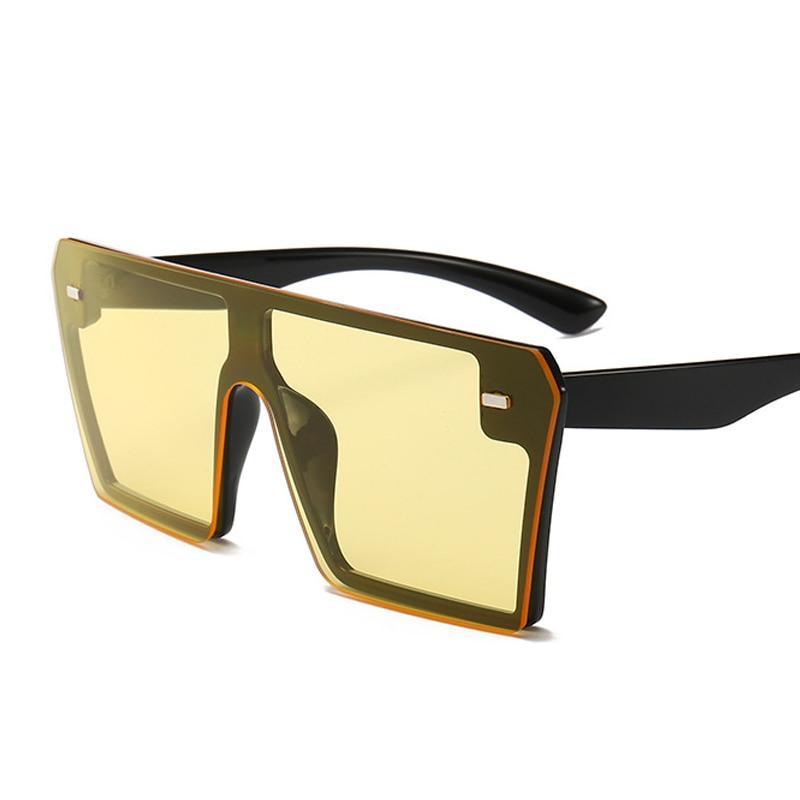 Modern Oversized Square Sunglasses For Lady and Women Luxury Brand Fashion Gafas Shade WIth Mirror Glasses And UV400 Protection - SJB-DIAMOND ELITES
