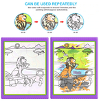 Modern Coloring Magic Water Drawing Book With Pen For Kids and Baby Educational Toy Animals Painting Writing Doodle Cloth Book Kids Drawing Board - SJB-DIAMOND ELITES