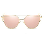Luxury Vintage Modern Cat Eye Metal High Quality Frame  With Miror Sunglasses For  Women and Lady sunglasses With UV400 Protection - SJB-DIAMOND ELITES