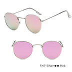 Leon Elegant Unisex Woman and Man Classic Round  Sunglasses Designer Glasses Lady Round Luxury Retro Sunglasses With Vintage Mirror Oculos De Sol Gafas - SJB-DIAMOND ELITES