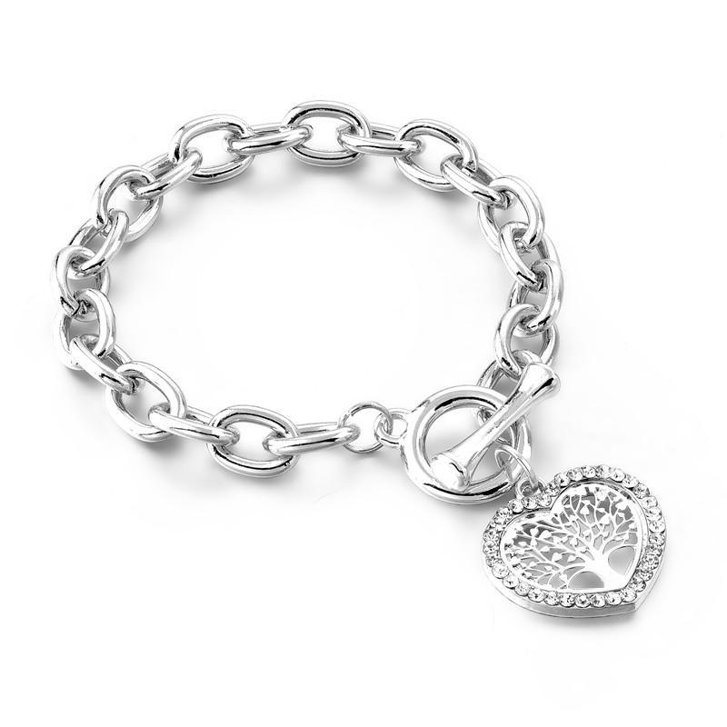Modern New Fashion Elegant Chain Medalon Bracelet Amazing Luxury Classic Bracelet Women's Gold Bracelets Vintage Tree Of Life - SJB-DIAMOND ELITES