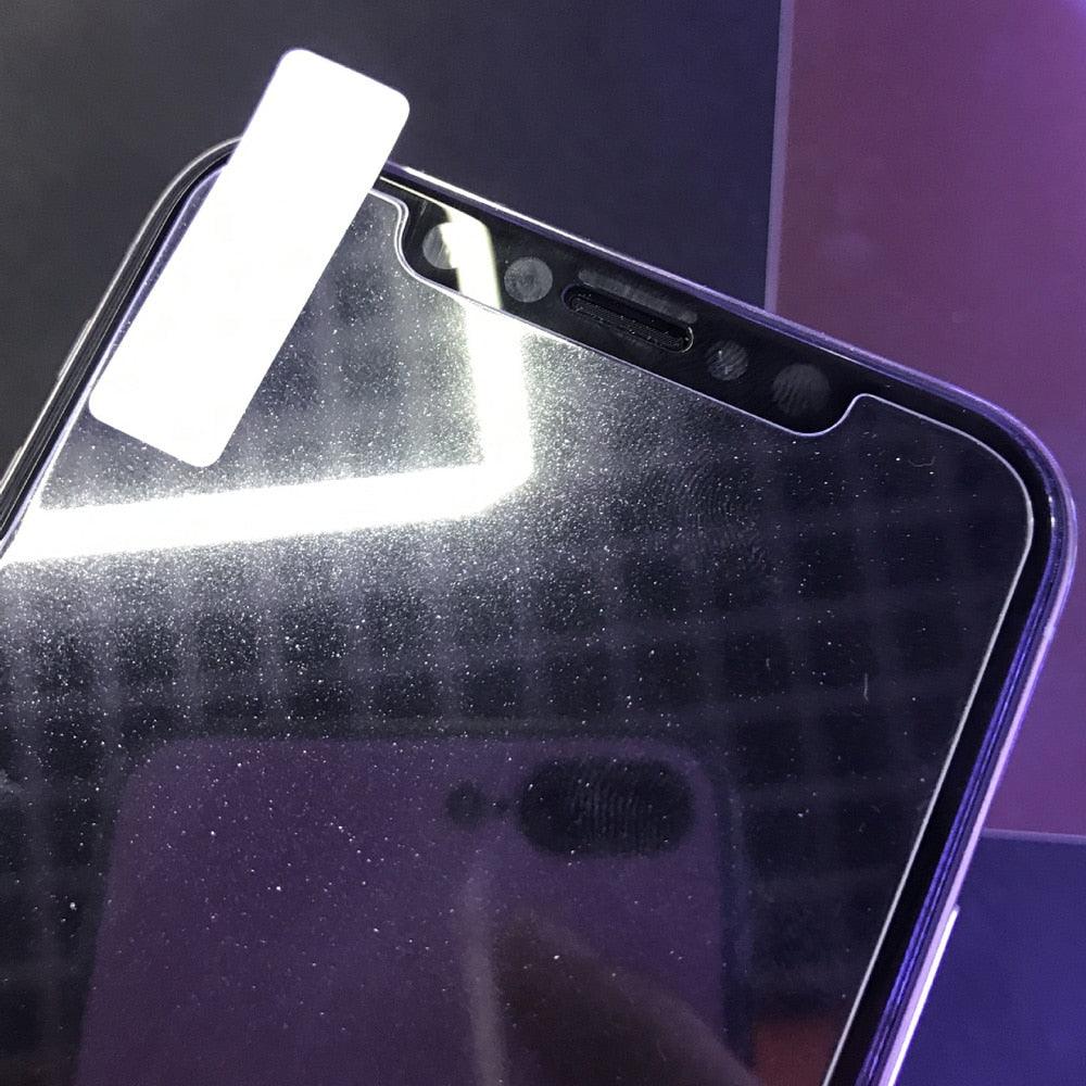 9H Diamond Glitter Tempered Glass For iPhone 13 12 11 14 Pro MAX X XR XSMAX XS 6 7 8 Plus 12/13 Glass Protective Film Glitter Shiny Scratch Resistant Tempered Glass Screen Protector Stevvex