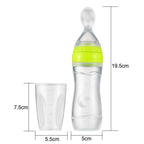 Baby Bottle Leak-proof Food Dispensing Spoon Juice Cereal Feeding Bottle Spoon Food Supplement Bottles For Kids In Modern Design