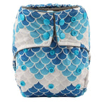 Luxury Charcoal Bamboo Baby Cloth Diaper Nappy Washable Reusable Double Gusset Square Tabs Nappies for Baby and Kids