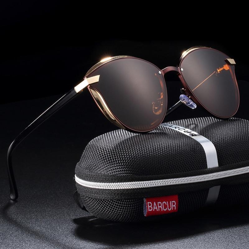 Luxury New Fashion Polarized Women Round Rimeless Popular Retro Classic Sunglasses Ladies lunette de soleil femme - SJB-DIAMOND ELITES