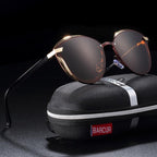 Luxury New Fashion Polarized Women Round Rimeless Popular Retro Classic Sunglasses Ladies lunette de soleil femme - SJB-DIAMOND ELITES