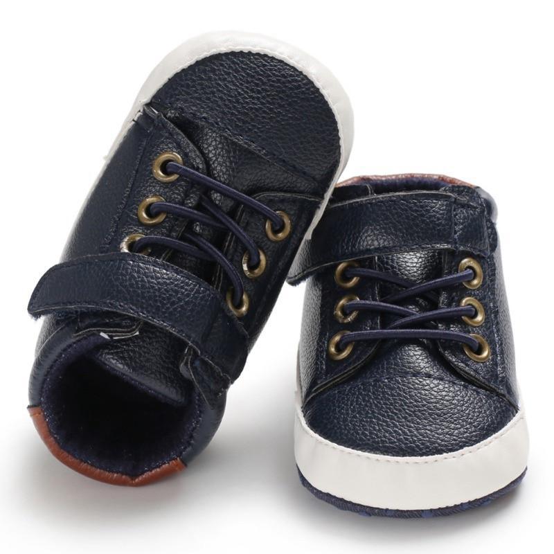 Newborn PU Leather Shoes Winter Fashion Baby Soft Sole Canvas Sneakers 0-12 Months Baby Boy And Girl Stevvex