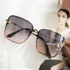 NEW 2021 Popular brand  Oversize Square Sunglasses For Women and Ladies  Luxury Driving Superstar  Designer Sunglasses With Shades and Gradient Glasses With  UV400 Protection - SJB-DIAMOND ELITES