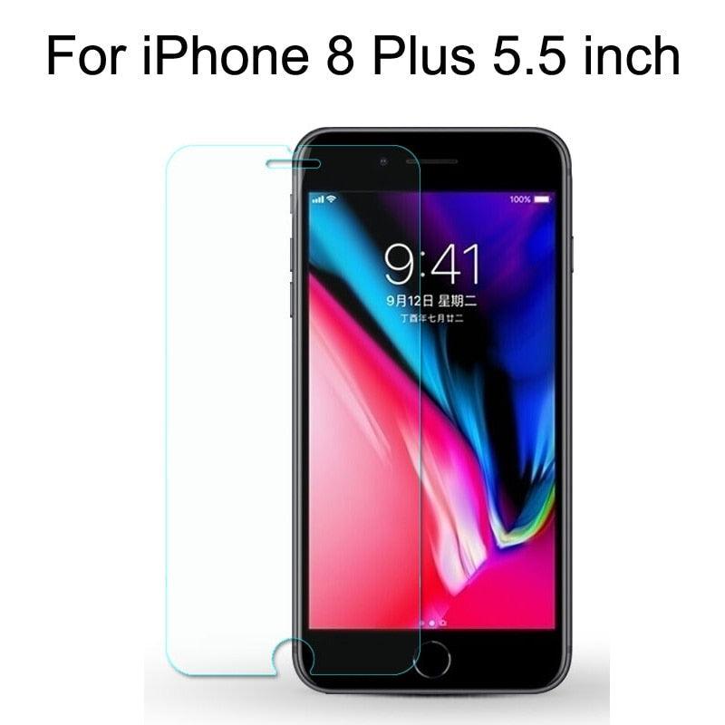 10 Pieces Tempered Glass For iPhone 11 Pro Max 6 6s 7 8 Plus 5 5s SE 2020 Screen Protector Film For iPhone 12 Pro X XS Max XR 4s Shatterproof Tempered Glass for iPhone Stevvex