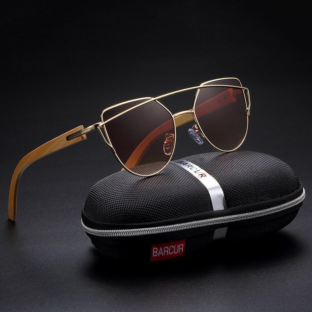 Bamboo High Quality Female Sunglasses Oversized Women Polarized Sunglasses With Natural Bamboo In Elegant and Luxury Cat eye Eyewear Luxury Style - SJB-DIAMOND ELITES