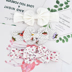 Modern 3PCS Set Floral Bows Baby Headband Dot Bowknot Cotton Hair Band Girls Hair Accessories For Girls