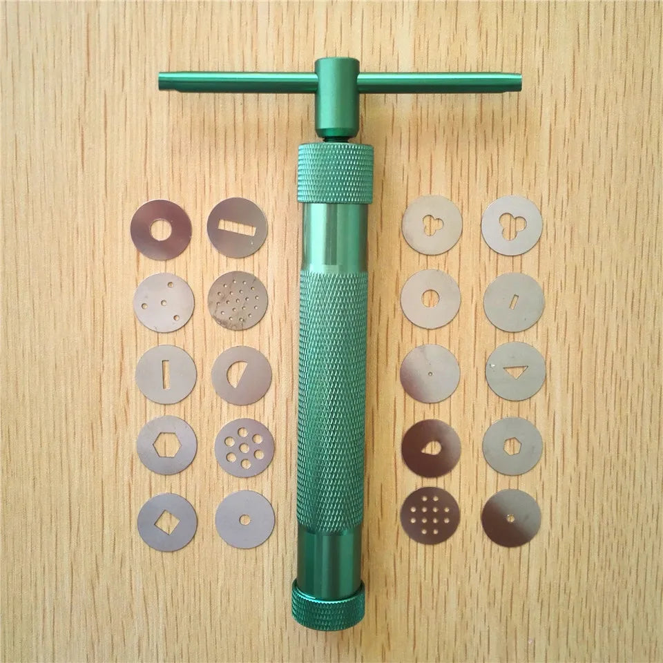 Sculpture Machine Gun Polymer Clay Extruder Multifunctional DIY Supply Clay Sculpture Tool Metal Durable Held Polymer Clay Tool