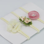 Luxury Modern Baby Headband Crown Flower Bows Hairband Baby Girl Headbands Newborn Hair Accessories Elastic Baby Hair Band