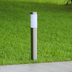 Solar Luxury LED Stainless Steel Lamp For Yard Garden Pathway Doorway Lawn Courtyard Outdoor Luxury Lamp - SJB-DIAMOND ELITES