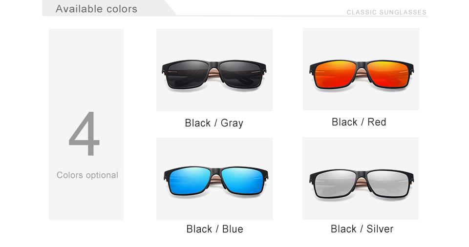 Luxury  Bamboo Wood Design Polarized Elegant High Quality Men Sunglasses Mirror Lens Handmade Fashion UV400 Eyewear Accessories - SJB-DIAMOND ELITES