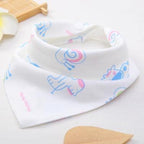 Baby Bibs Cute Cartoon Pattern bib  Burp Cloths Saliva Towel Cotton Infant Burp Cloths Bib For Kids
