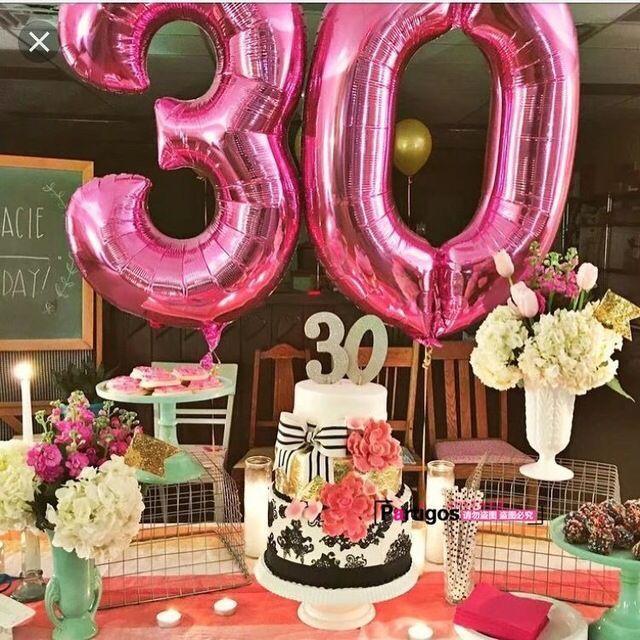 Birthday Helium Modern 32inch Luxury Number Foil Ballon For Party and Celebrations Modern Decoration - SJB-DIAMOND ELITES