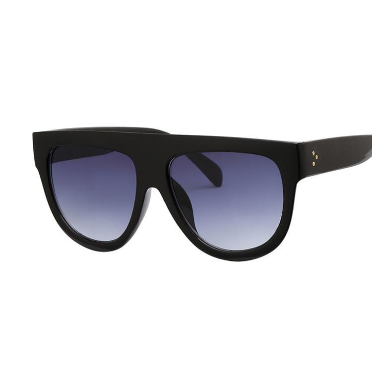 Retro Vintage Oversized Women Retro Luxury Big Frame Lady Retro Sunglasses With Eyewear UV400 Protection - SJB-DIAMOND ELITES