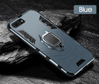 Shockproof Armor Case For iPhone XR iPhone X Xs Xs Max Stand Holder Ring Phone Cover for iPhone 6 6S 6PLUS 7 8 plus  Slim Durable Soft Anti-Scratch 360 Degree Rotating Ring Holder Kickstand Protective With Magnetic Case Stevvex