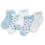 5 Pairs Cute Summer Breathable Mesh Cotton Infant Baby Socks For Newborn Boys And Girls
