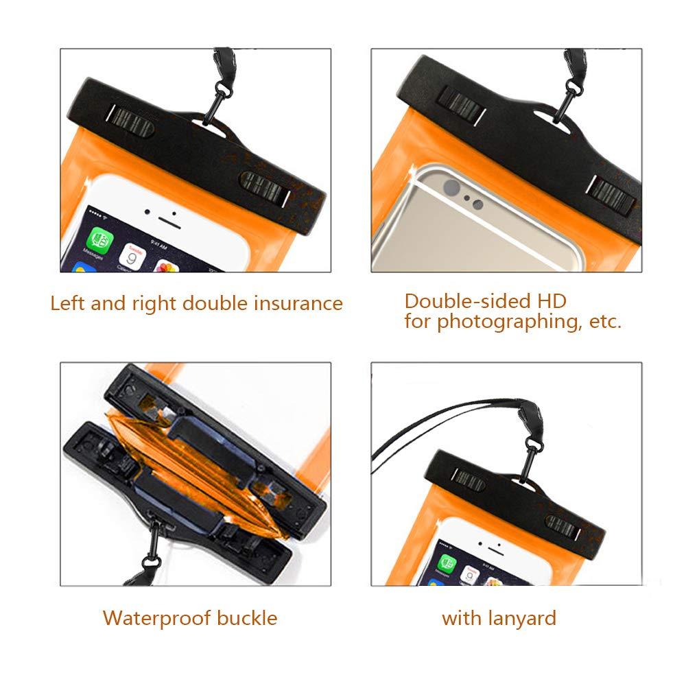 Universal Waterproof Pouch Case Cell Phones Portable Bag Swimming Bags Dry Case Cover For iPhone Under 6.5 inch Large Phone Dry Bag Waterproof Case for iPhone Stevvex