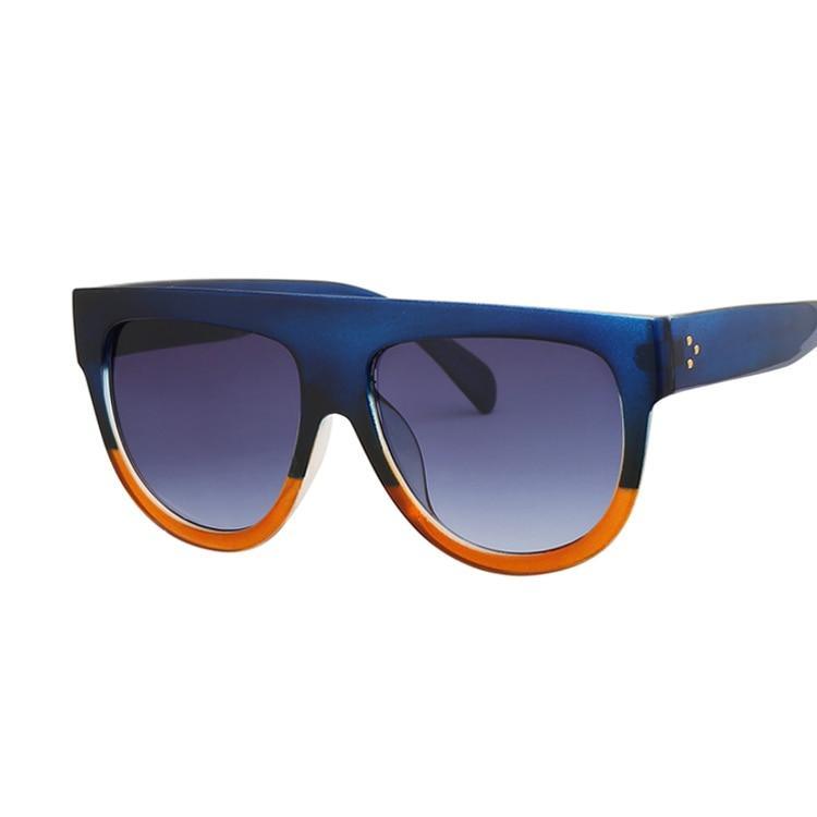 Retro Vintage Oversized Women Retro Luxury Big Frame Lady Retro Sunglasses With Eyewear UV400 Protection - SJB-DIAMOND ELITES