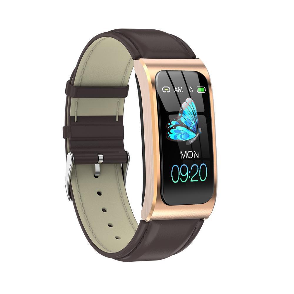 Luxury Elegant Metal And Woman Smart Watch 1.14" IP68 Waterproof With Heart Rate Stopwatch Alarm clock Fitness Tracker Swim Watch for Android IOS Operate sistem - SJB-DIAMOND ELITES