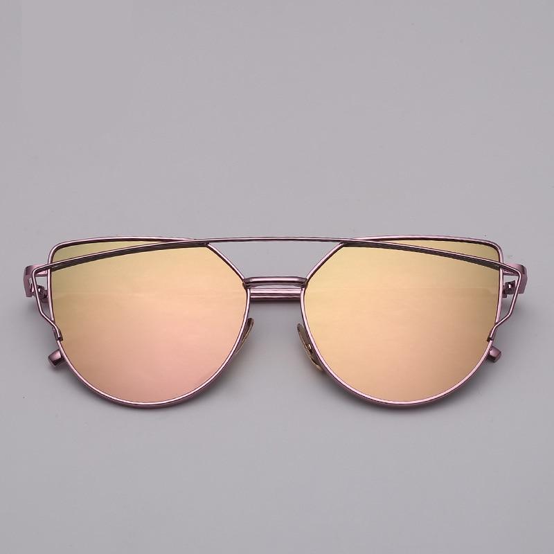 NEW  Stevvex Designer Cat eye Sunglasses For Women and Ladies in Vintage Metal Reflective Glasse Mirror Retro Oculos De Sol Gafas Style With UV 400 Protection - SJB-DIAMOND ELITES