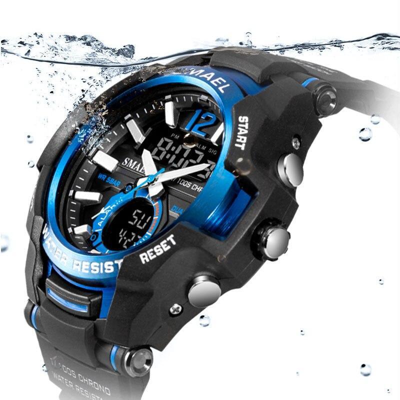 Modern Luxury Sport Watch For Men Fashion Casual Alarm Clock 50M Waterproof In Military Chrono Dual Display Style Wristwatches Relogio Masculino - SJB-DIAMOND ELITES