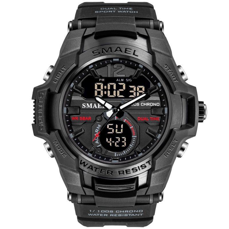 Modern Luxury Sport Watch For Men Fashion Casual Alarm Clock 50M Waterproof In Military Chrono Dual Display Style Wristwatches Relogio Masculino - SJB-DIAMOND ELITES
