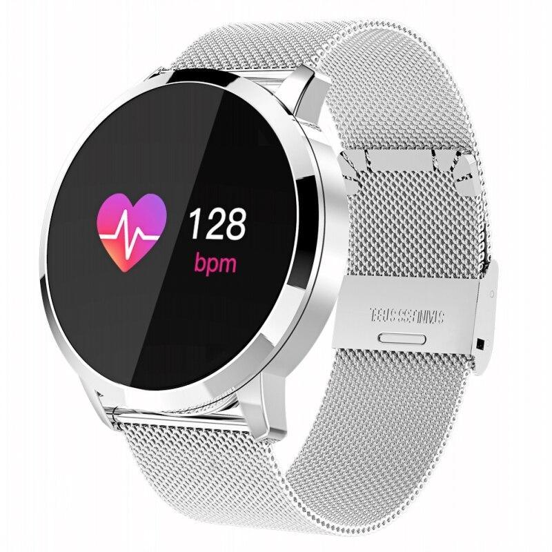 New Q8 LED Bluetooth Smart Watch With Stainless Steel Waterproof Breacelet Wearable Device Smartwatch Style for Men and Women With Fitness Tracker - SJB-DIAMOND ELITES