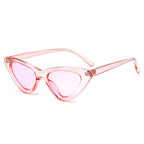 Elegant Cute Retro Cat Eye Sunglasses For  Women With Small Black White Triangle Vintage Ladies Sunglasses and UV400 Protection - SJB-DIAMOND ELITES