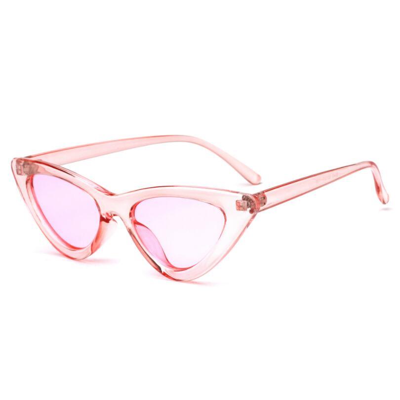 Elegant Cute Retro Cat Eye Sunglasses For  Women With Small Black White Triangle Vintage Ladies Sunglasses and UV400 Protection - SJB-DIAMOND ELITES