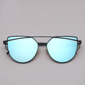NEW  Stevvex Designer Cat eye Sunglasses For Women and Ladies in Vintage Metal Reflective Glasse Mirror Retro Oculos De Sol Gafas Style With UV 400 Protection - SJB-DIAMOND ELITES