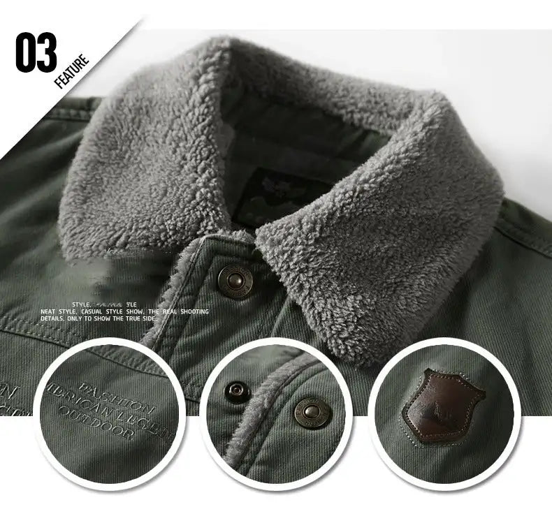 Windbreaker Winter Jacket Men Thick Wool Liner Warm Jackets Male Outdoor Military Mens Coats Chaqueta Hombre Plus Size M-6XL