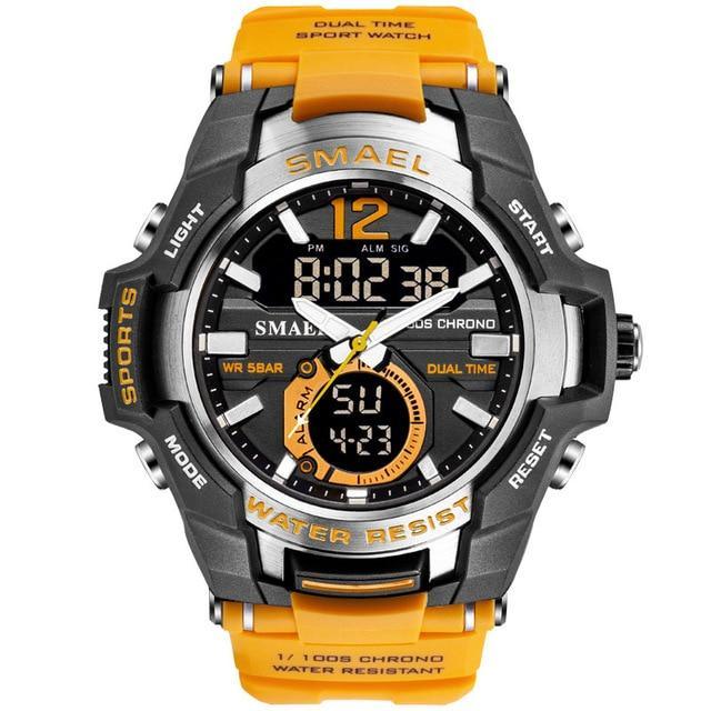 New Modern Luxury Sport Watch For Men Fashion Casual Alarm Clock 50M Waterproof In Military Chrono Dual Display Style Wristwatches Relogio Masculino - SJB-DIAMOND ELITES