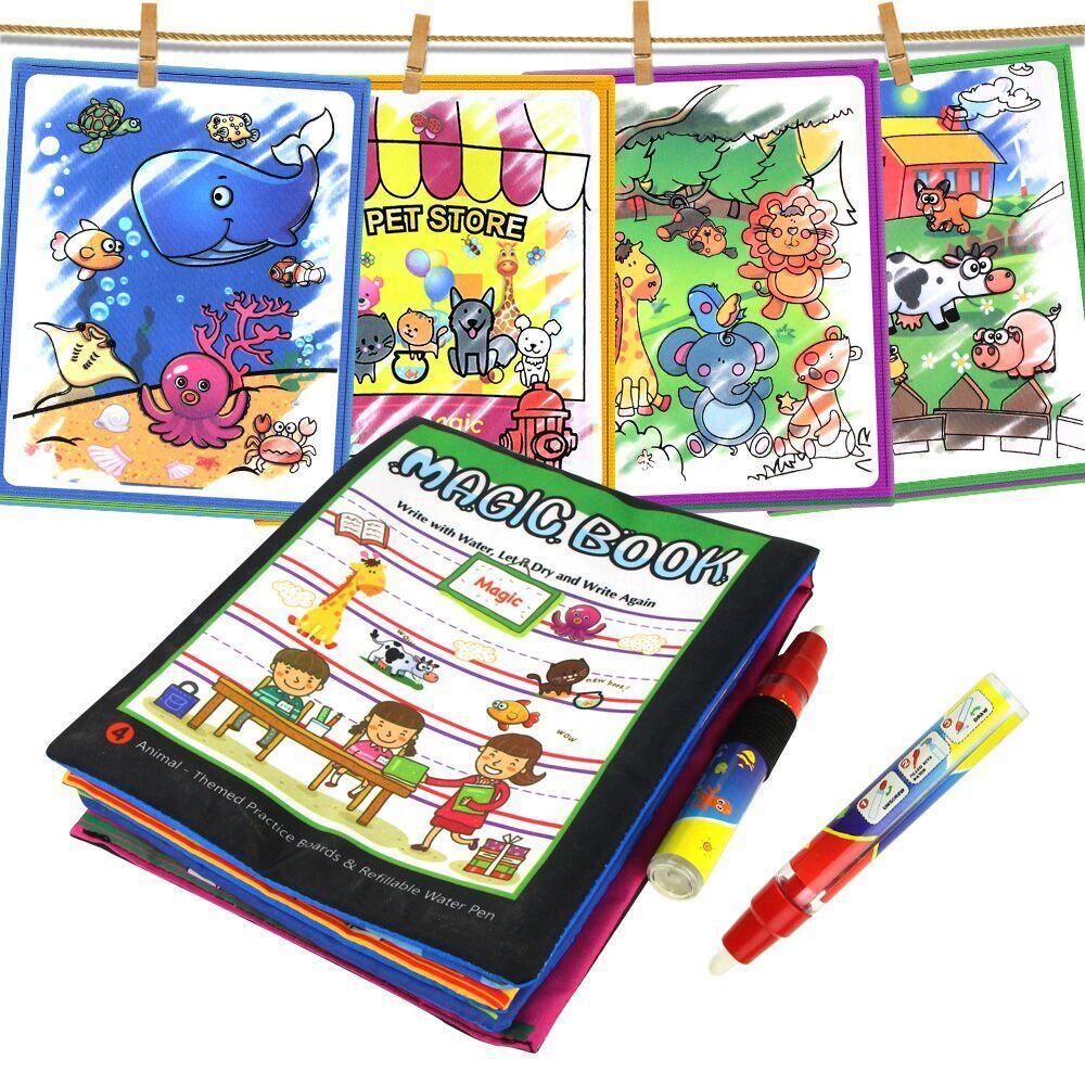 Coolplay  Magic Water Drawing Book Coloring Book Painting Board Doodle Book in Drawing Toys Educational Toys - SJB-DIAMOND ELITES