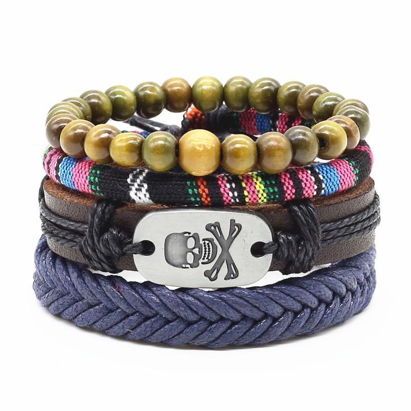 Handmade Modern Fashion New Luxury Wood Bead Charm Amazing Premium Leather Elegant Bracelet For Women - SJB-DIAMOND ELITES