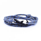 Nylon Rope Chain Luxury  Bracelets For Women And Men Ocean Shark Charm Bracelet Popular Jewelry Anchor Bracelet Style - SJB-DIAMOND ELITES