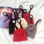 Funny Kids Hats Boys Girls Caps Long Eye Knitted Winter Hats Crochet For Kids In Modern Interesting Design