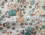 TEELYNN boho long dress Vintage 2023 floral print Chiffon three quarter sleeve v-neck summer Gypsy Hippie women dresses vestidos